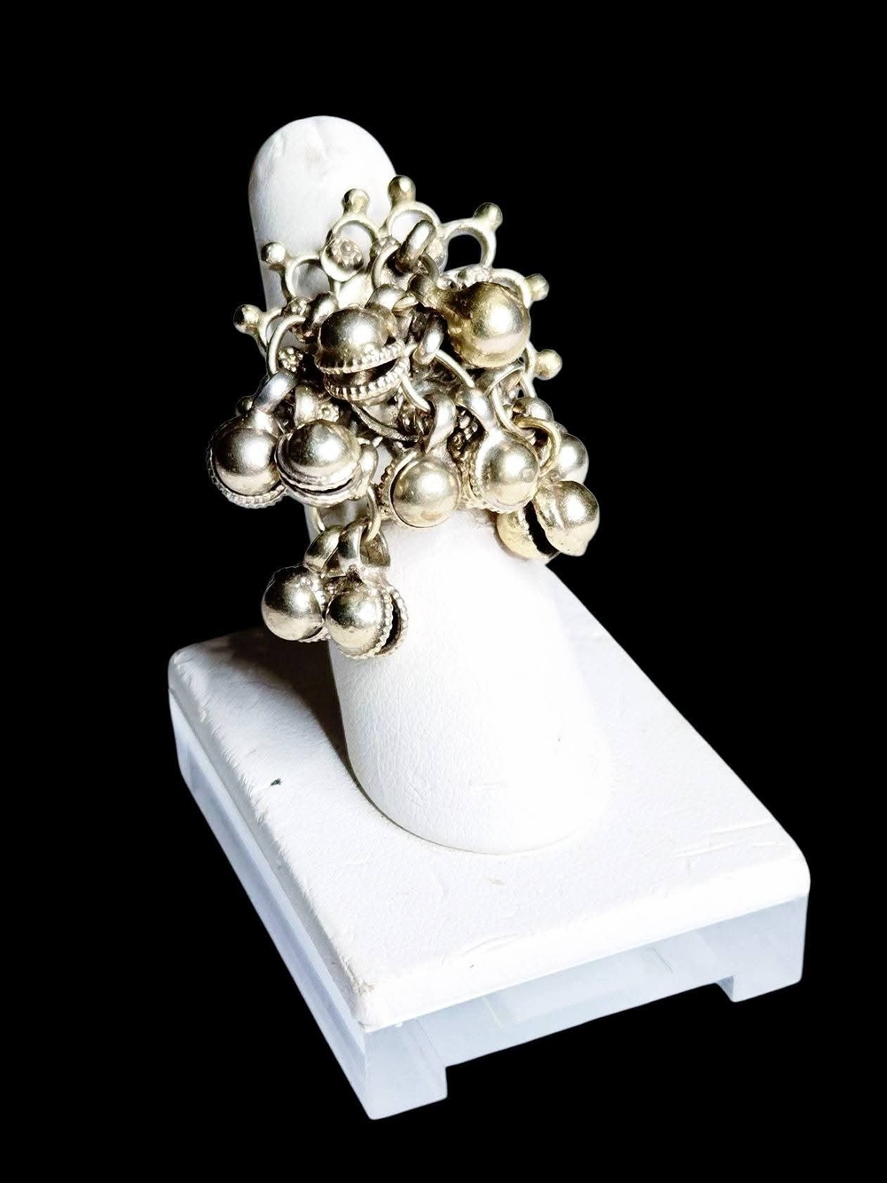 Vintage Indian Ghungroo Bell Custer Ring
